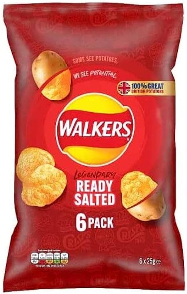 Walkers Ready Salted 6 pack