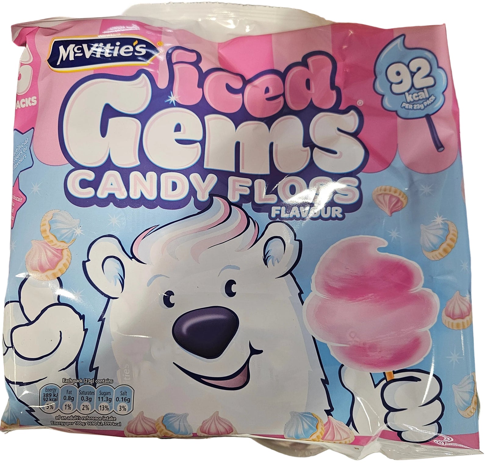 Mcvities Candy floss Gems 5 Pack