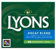 LYONS DeCaf TEA BAGS - 80s