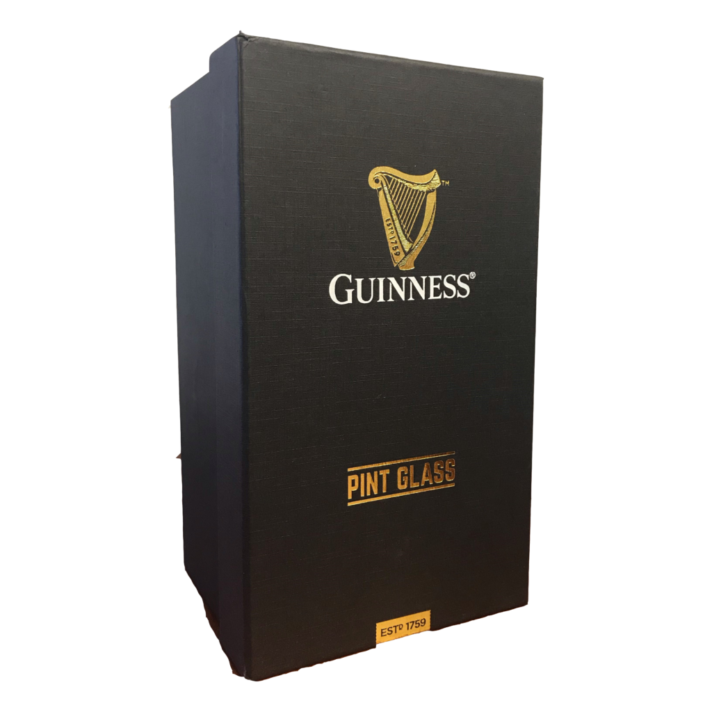 GUINNESS – MERRY CHRISTMAS ENGRAVED GRAVITY PINT GLASS (WITH GIFT BOX)