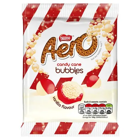 Aero Candy Cane Mint Bubbles 70g