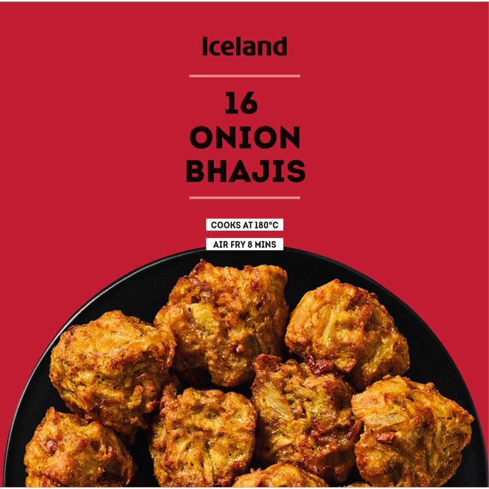 Iceland 16 Onion Bhajis 240g FROZEN