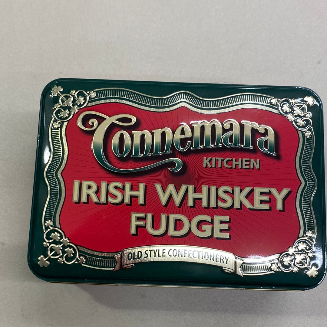 Connemara Irish whiskey fudge tin