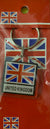 Union Jack Square key ring