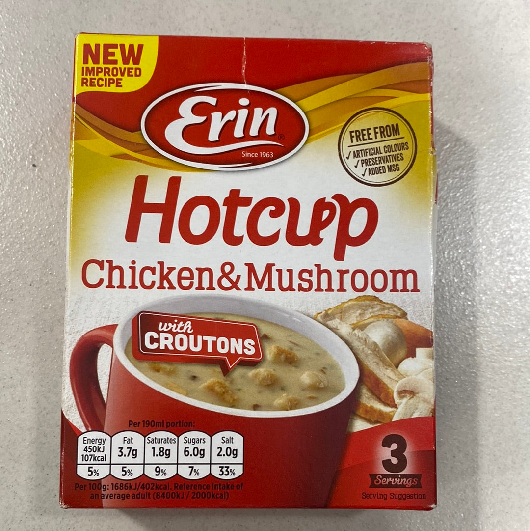 Erin Hotcup Chicken & Mushroom 80g