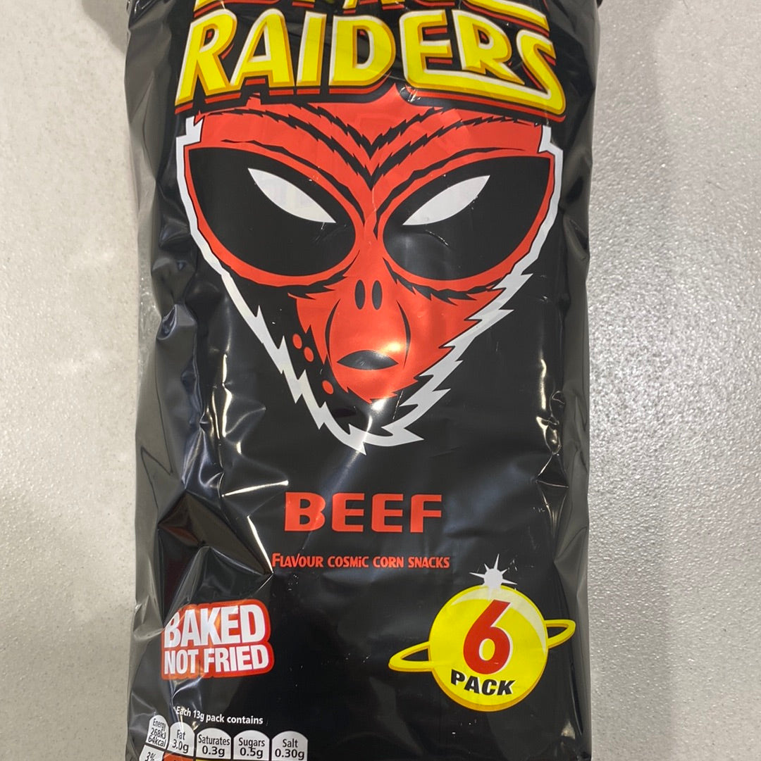 Space Raiders Beef multipack 6 pack