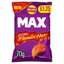 Walkers Max Extra Flamin Hot 70g