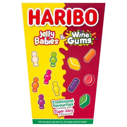 Haribo Jelly Babies and Wine Gum Gift Box 800g