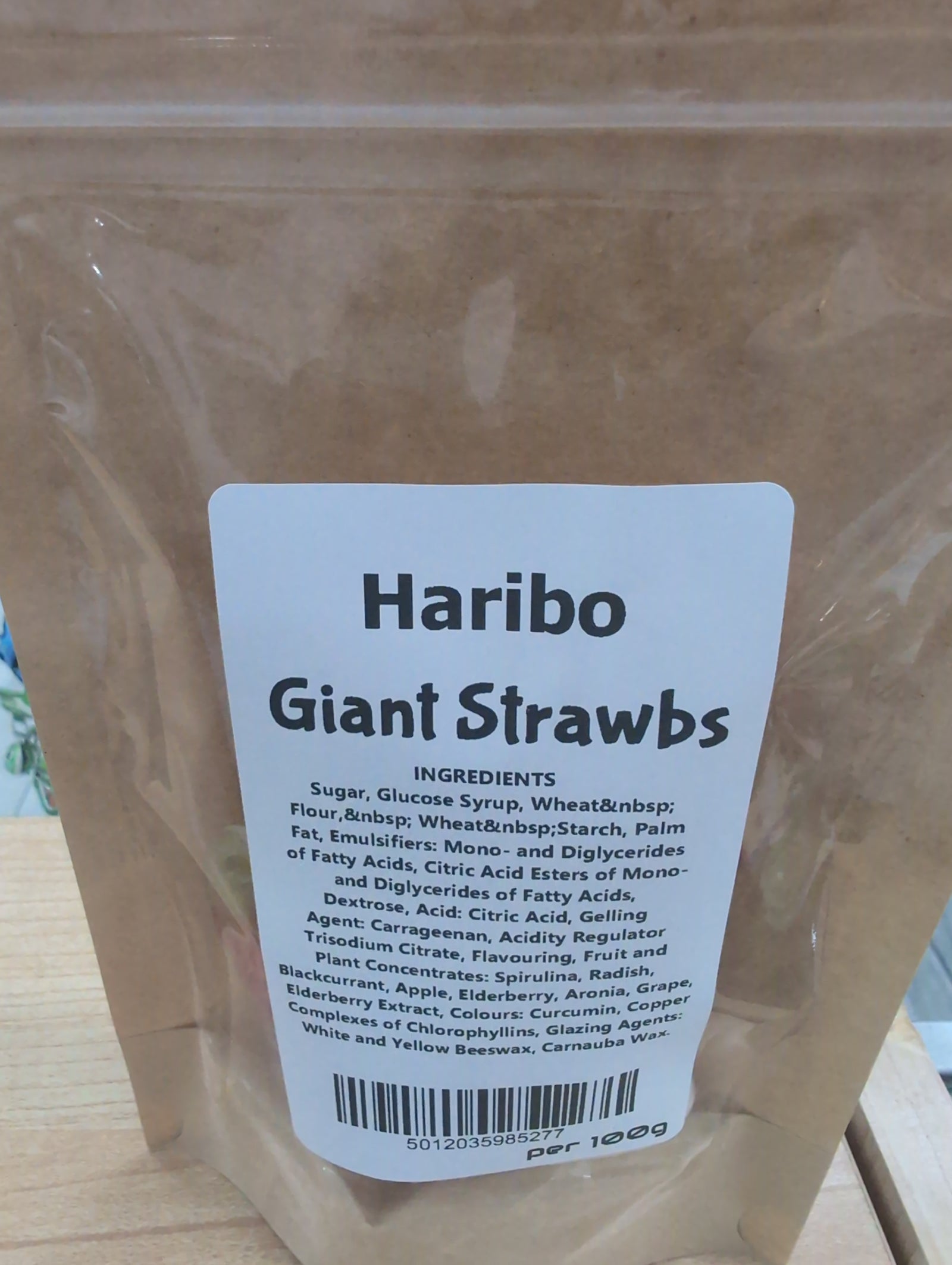 Haribo Giant Strawbs 100g