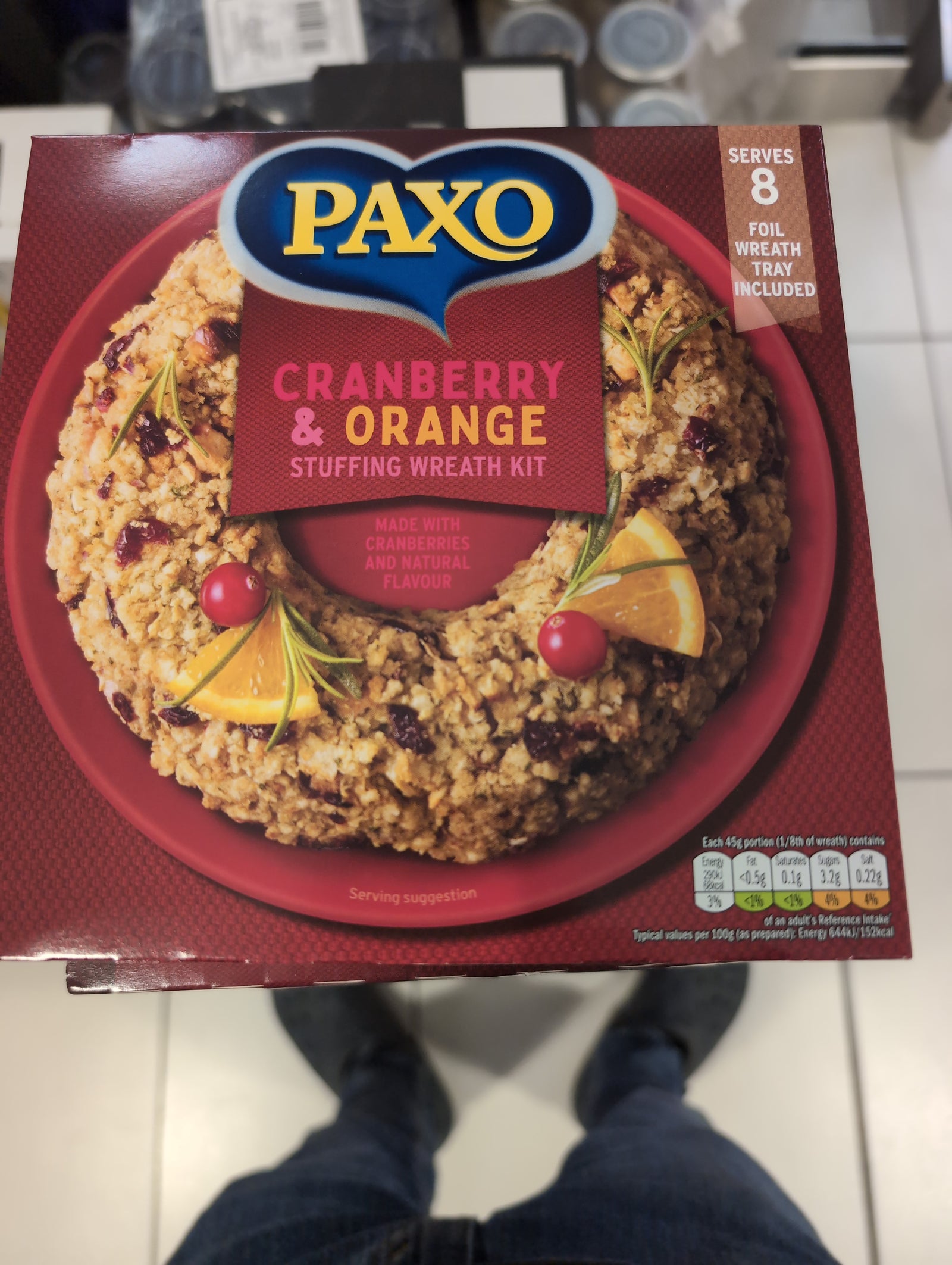 Paxo Cranberry & Orange 150g