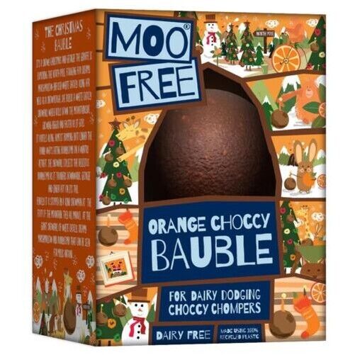 Moo Free Orange Choccy Bauble 65g