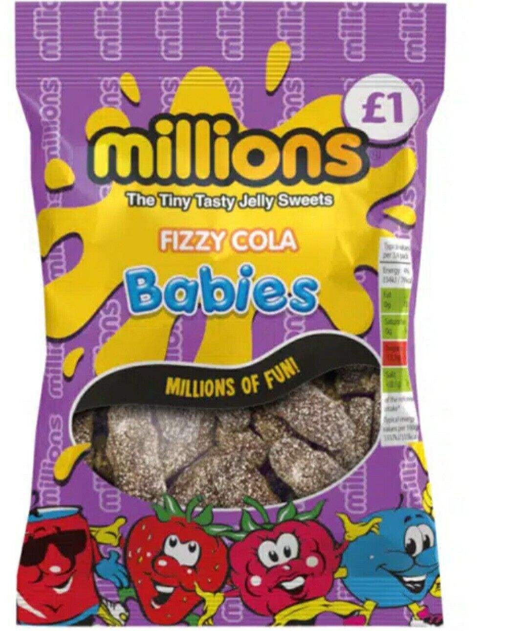 Millions Cola Jelly Babies 120g