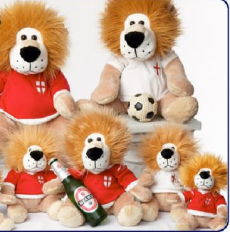 6″ PLUSH ENGLAND LION 2 ASSTD each