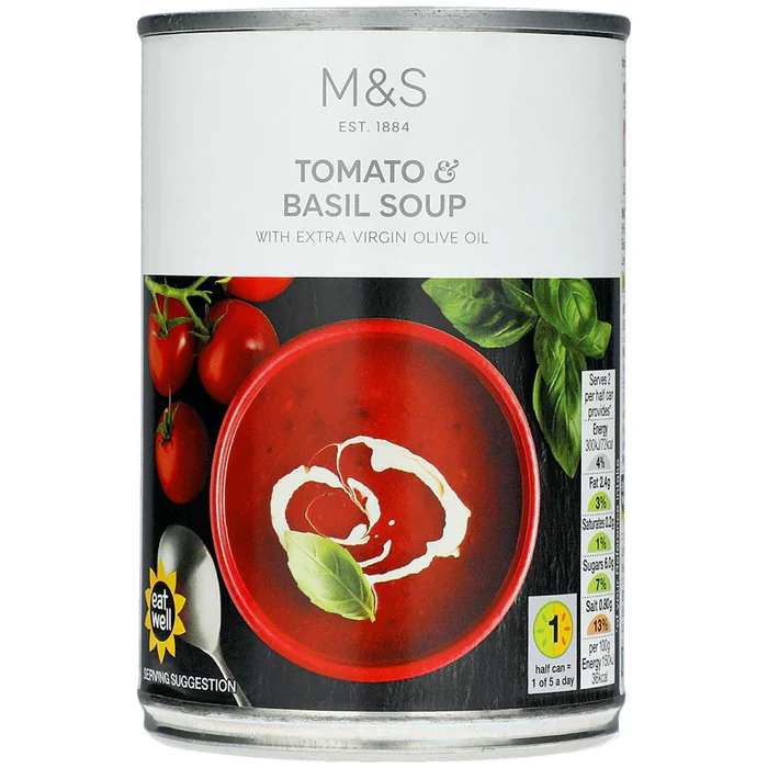 M&S TOMATO And Basil SOUP 400g