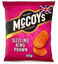 McCoys Sizzling King Prawn 65g