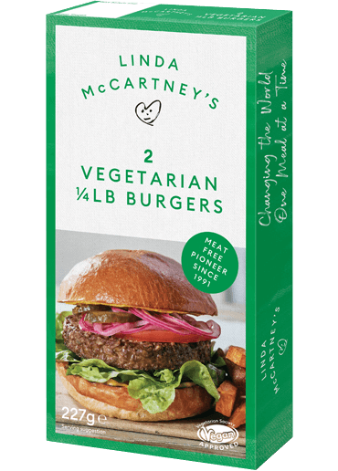Linda McCartney 2 VEGETARIAN Mozzarella 1/4 LB Burgers