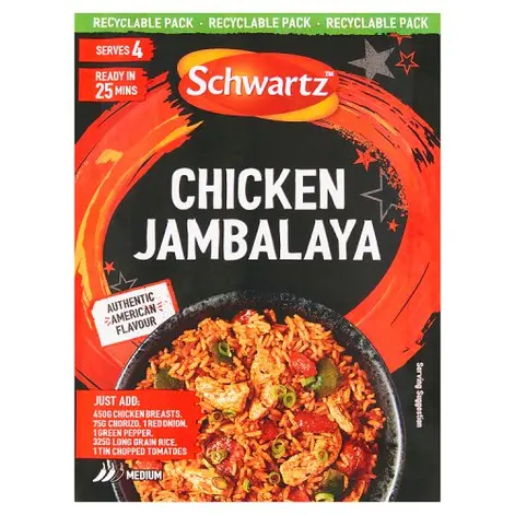Schwartz Chicken Jambalaya Sachet 35g