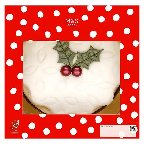 Marks and Spencer Top Iced Christmas Cake 835g