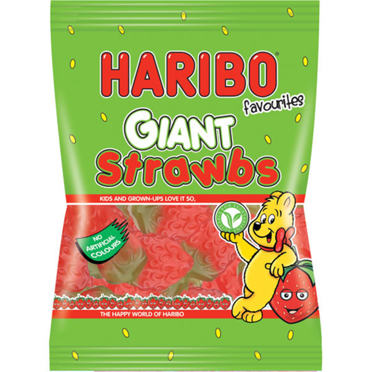 Haribo Giant Strawbs 60g