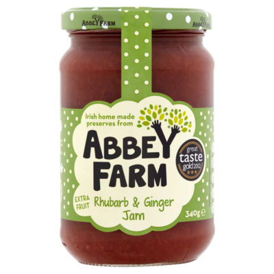 Abbey Farms Rhubarb & Ginger Jam 340g