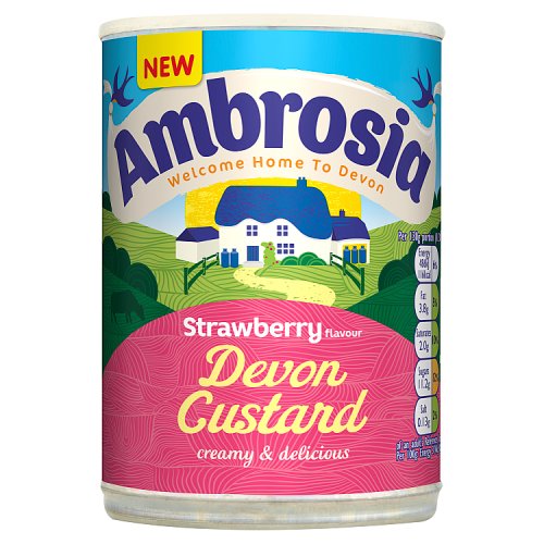 Ambrosia Strawberry Devon Custard 400g