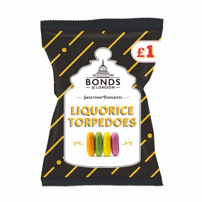 Bonds Liquorice Torpedos  120g