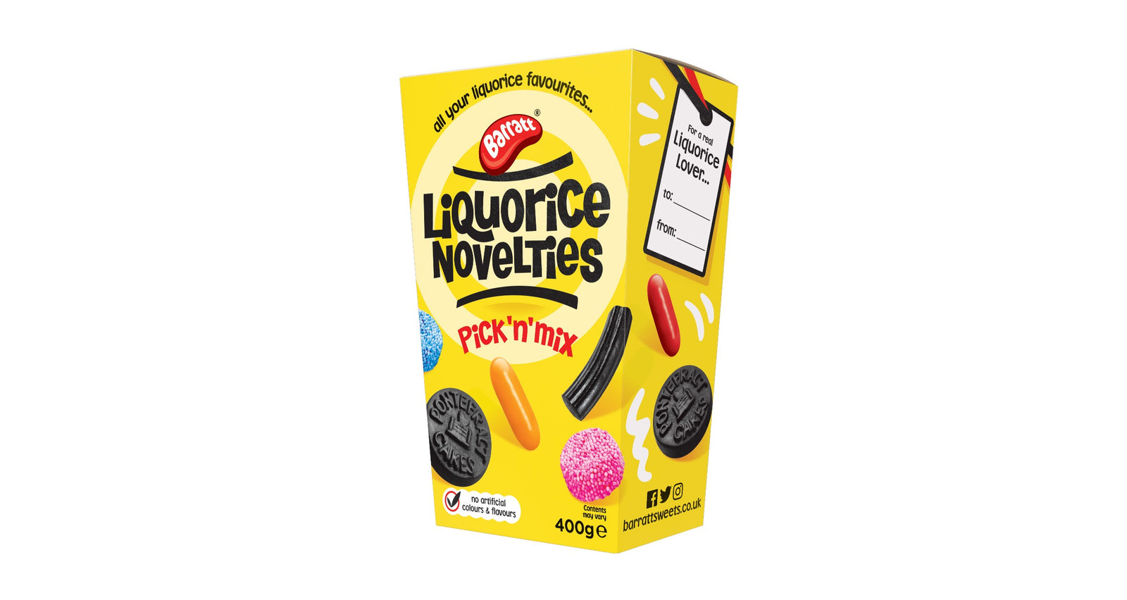 Barratt Liquorice Novelties Carton 400g