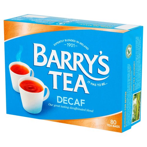 Barrys Decaf Tea Bags 80s 250g