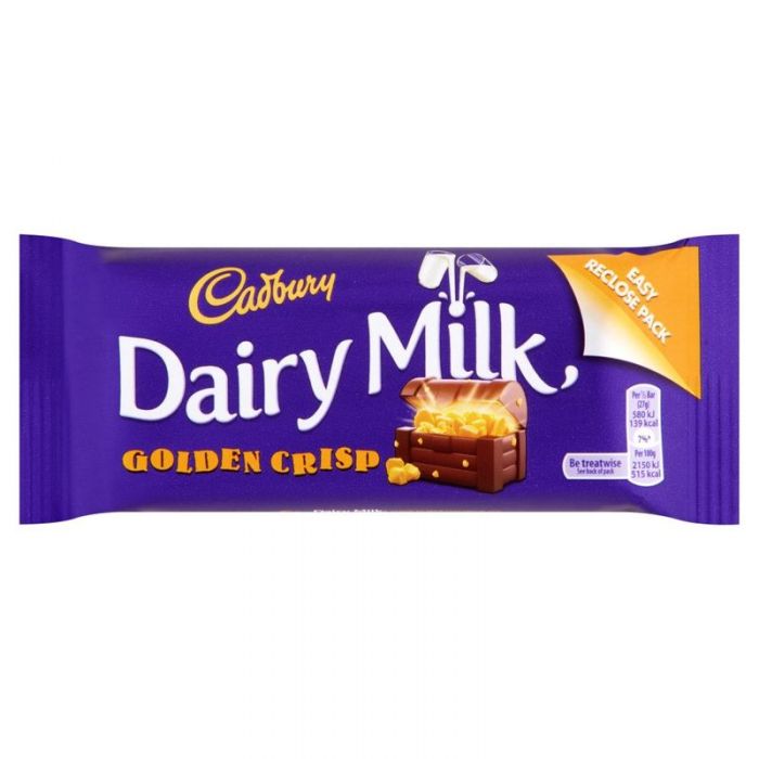 CADBURY DAIRY MILK GOLDEN CRISP 54g Irish