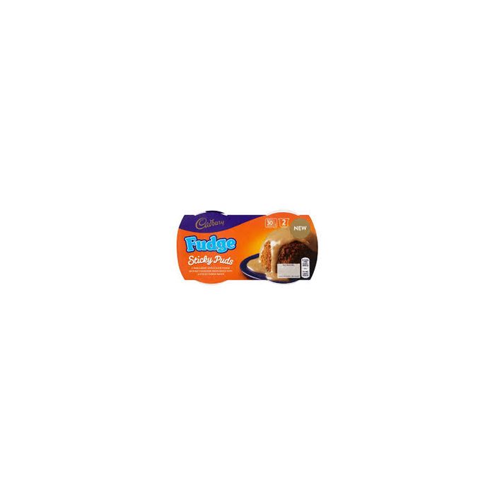CADBURYS FUDGE STICKY PUDDINGS 2PK