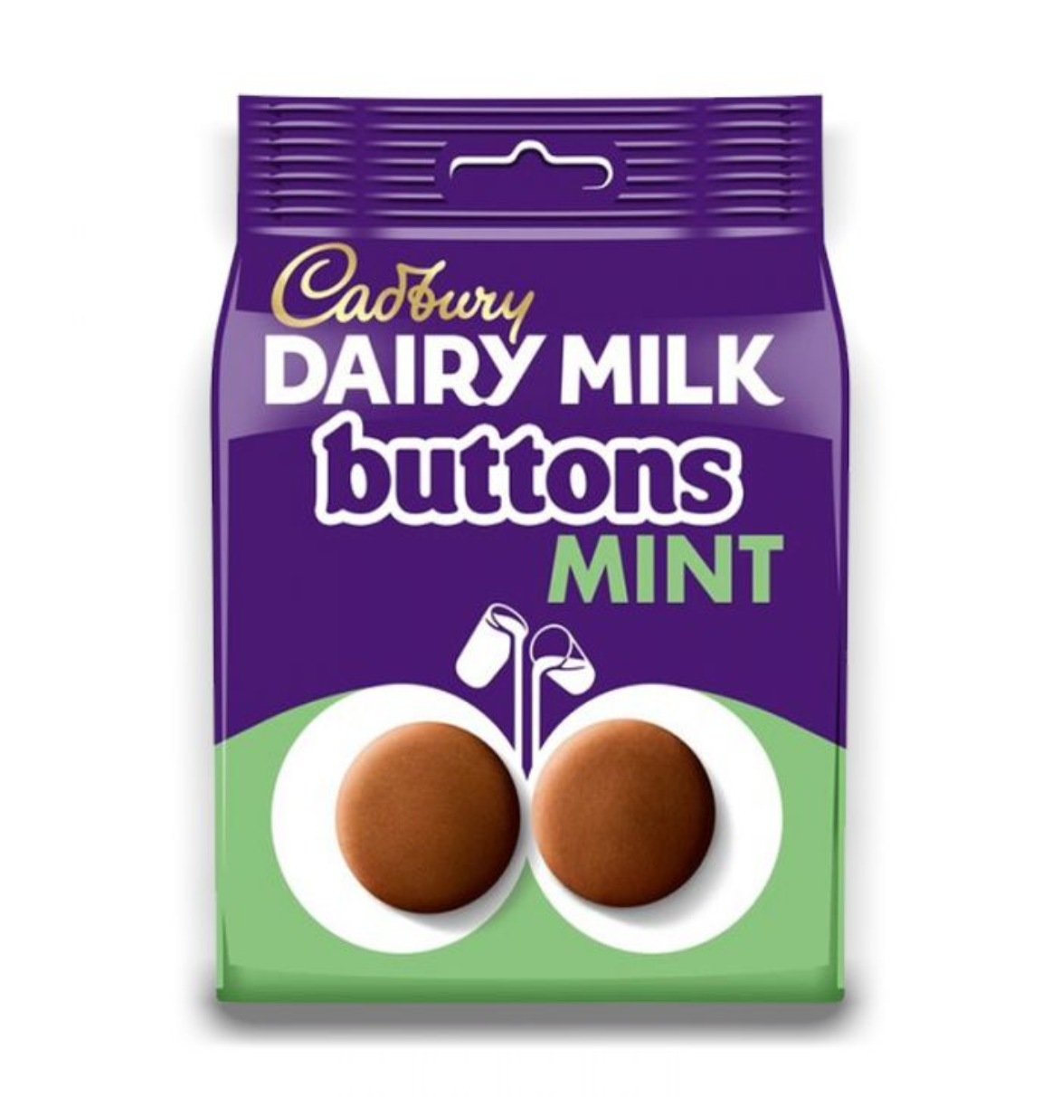 CADBURY DAIRY MILK GIANT MINT BUTTONS POUCH 110g