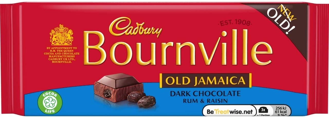 Cadburys Bournville Old Jamaica 100g.