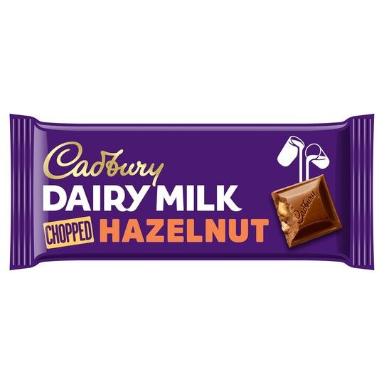 Cadbury Dairy Milk Chopped Hazel Nut 95g