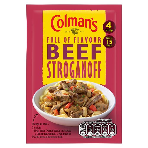 Colmans Beef Stroganoff Sachet 39g