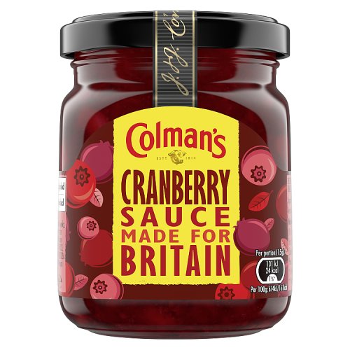 Colmans Cranberry Sauce 165g Low Date