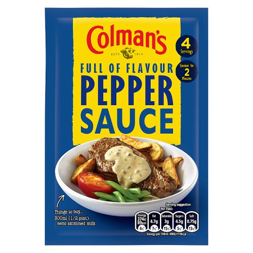 Colmans Pepper Sauce Sachet 40g