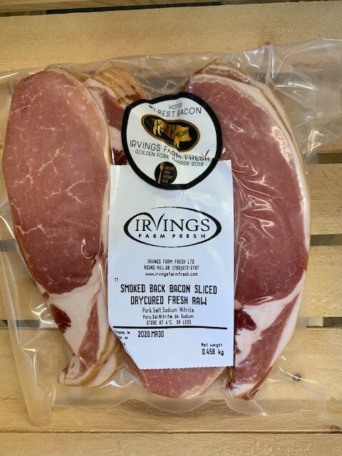 Irvings Drycured Back Bacon Smoked Sliced