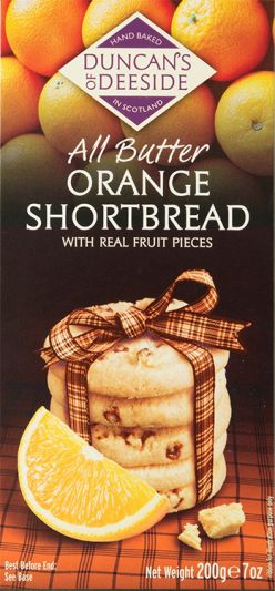 Duncans Shortbread Orange 200g