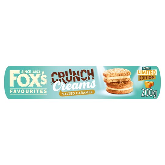 Fox's Salted Caramel Crunch Cream Biscuits 200g