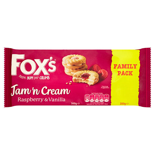 Foxs Jam Sandwich Creams Twin Pack 300g