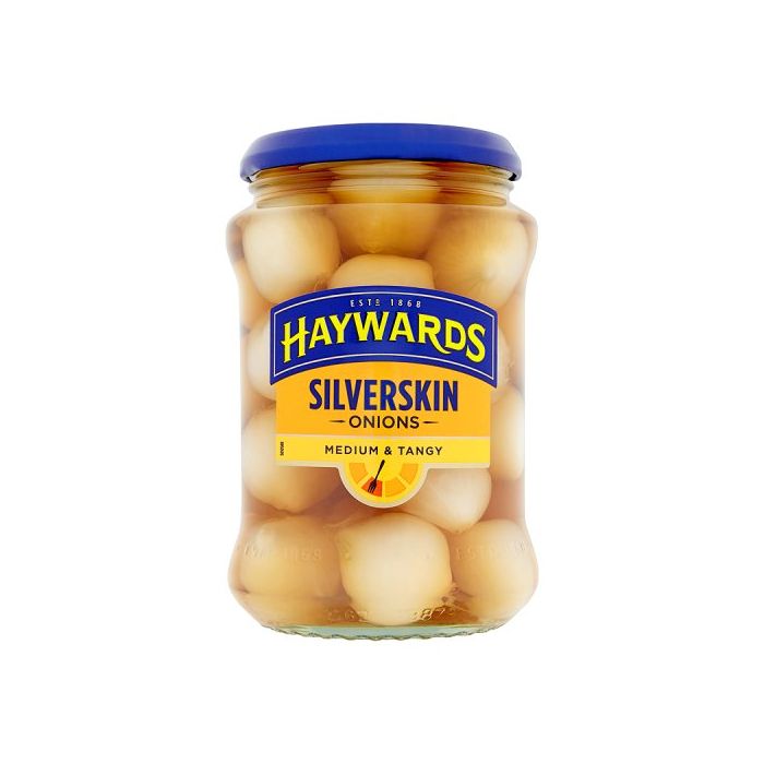 HAYWARD'S  SILVERSKIN ONIONS Medium & Tangy 400g