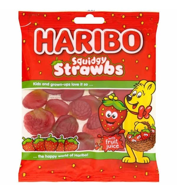 Haribo Squidgy Strawbs 160g