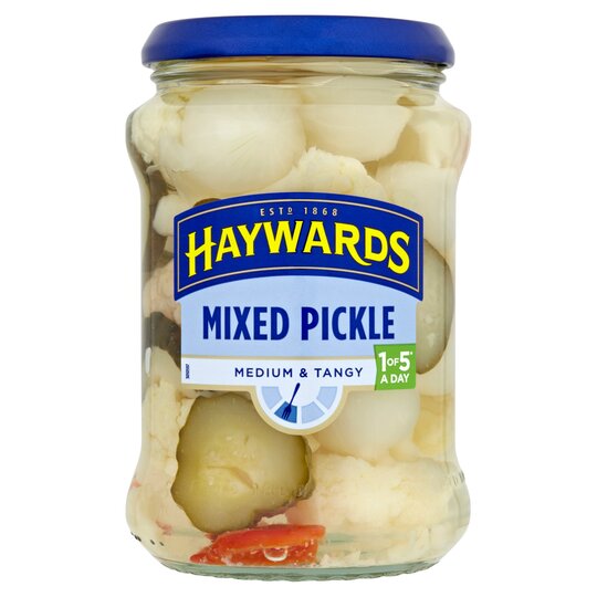 Haywards Medium & Tangy Mixed Pickle 400g low date clearance Dec 2024