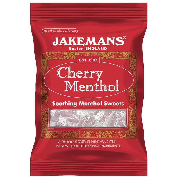 Jakemans Cherry Menthol Bags 73g
