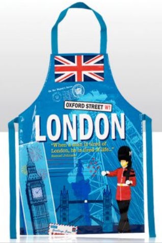 London Scrapbook PVC Aprons