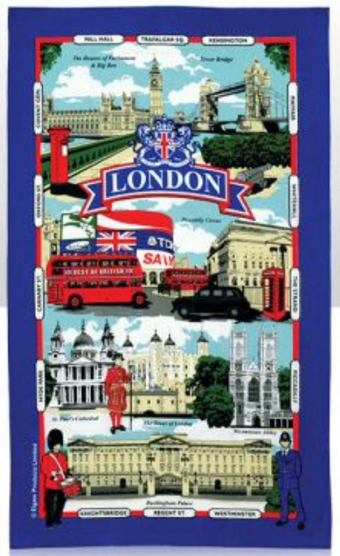 London & Street Names Tea Towels