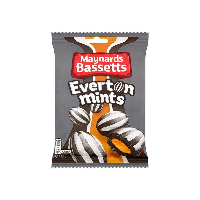 MAYNARD'S BASSETTS EVERTON MINTS 200g. Low date October 13th