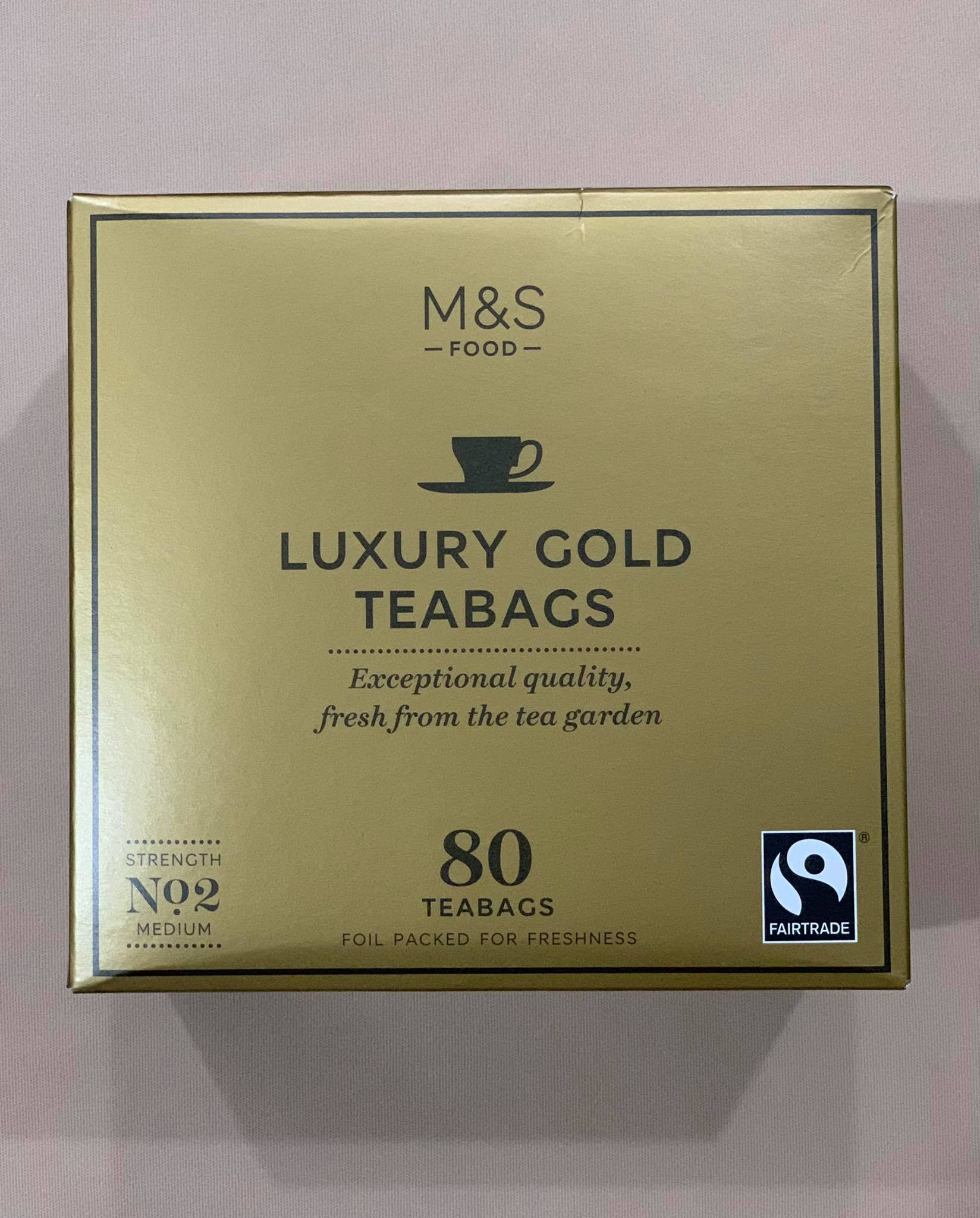 M&S luxury Gold Tea Bags 80s 250g