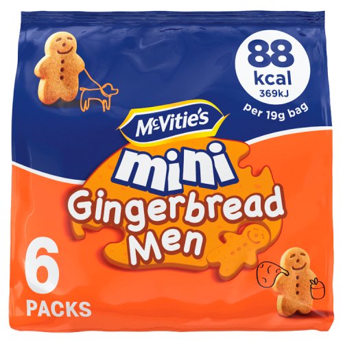 McVities Mini Gingerbread Men 6pk