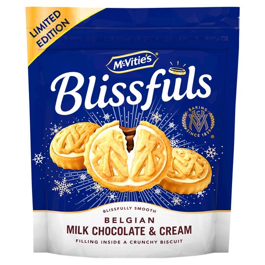 Mcvitie's Milk Chocolate And Cream Blissfuls 214g